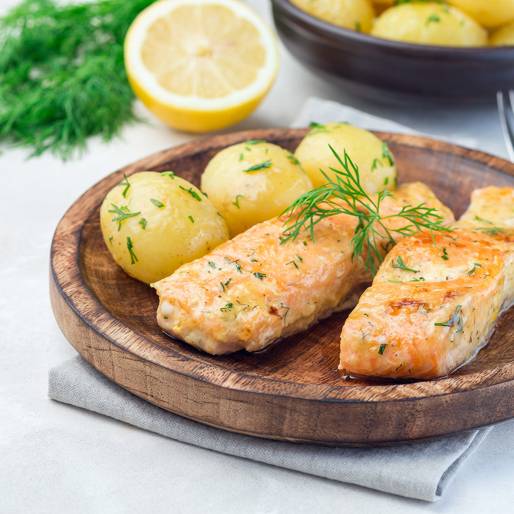 Salmon With Baby Potatoes