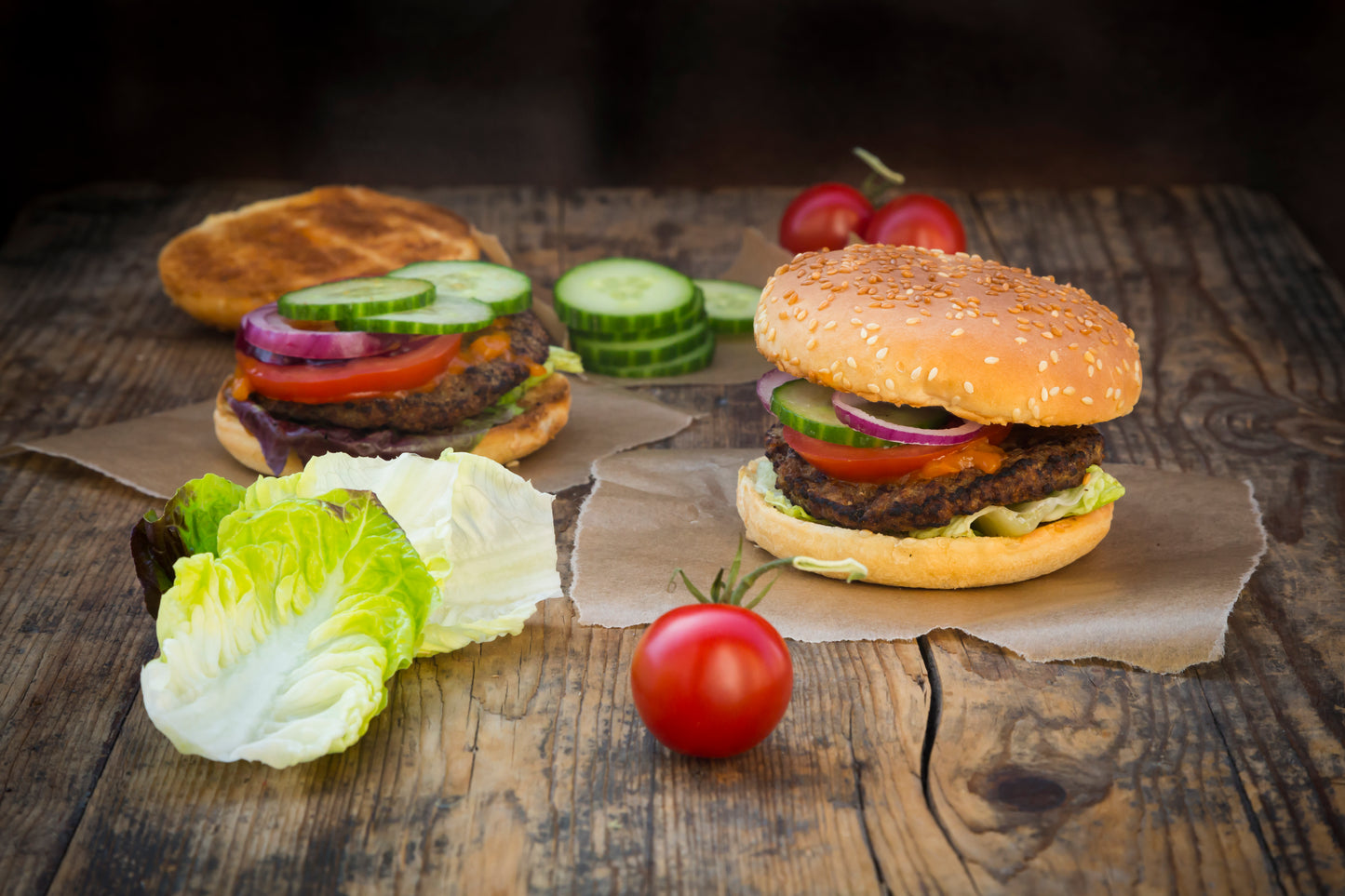 Beef Burger & Salad Recipe