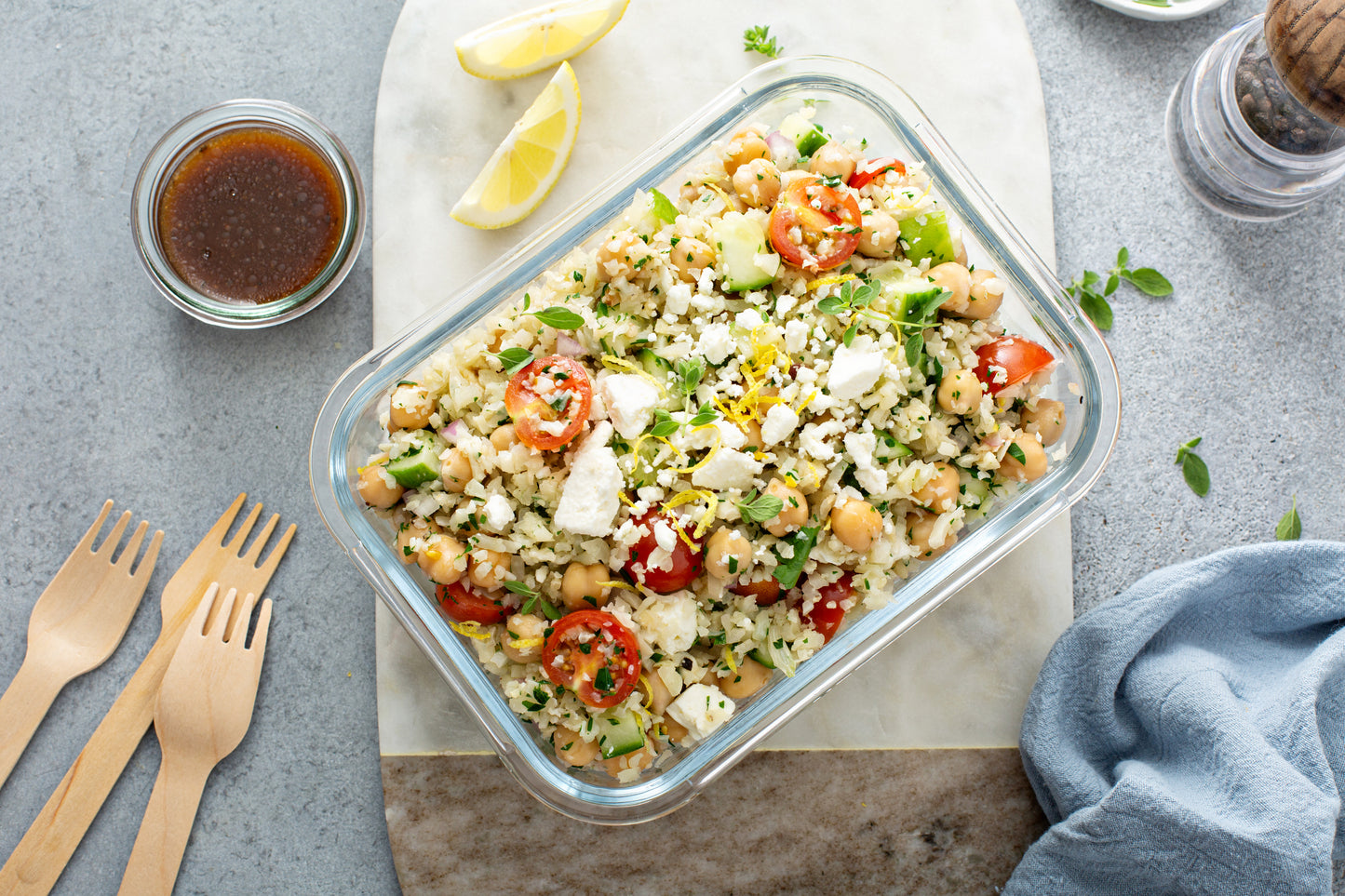 Chickpea & Bulgur Wheat Make-Ahead Salad Recipe