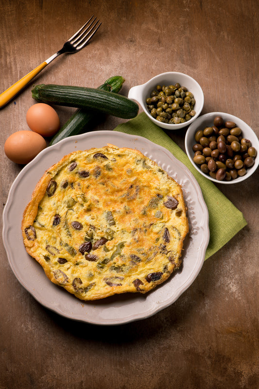 Courgette & Mushroom Omelette Recipe