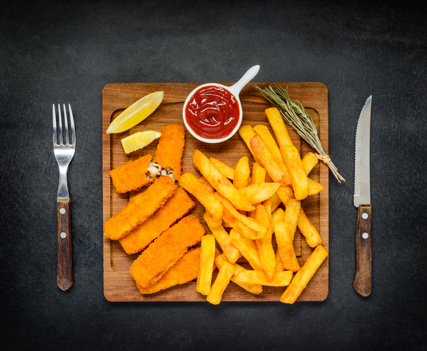 Fish Fingers, Chips & Peas Recipe