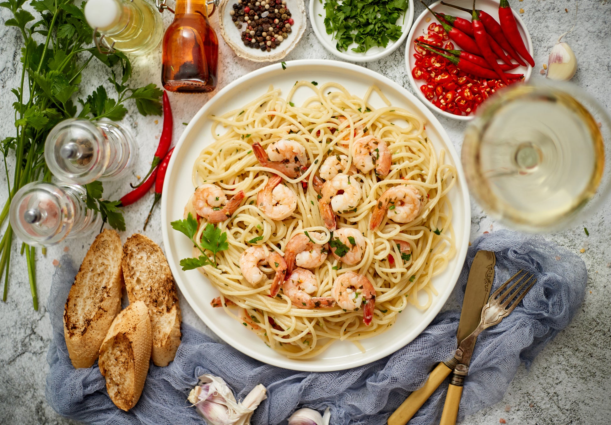 Garlic Prawn Pasta Recipe