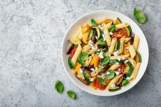 Green, Red & Yellow Pasta Salad Recipe