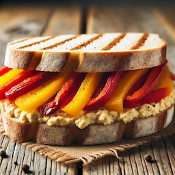 Houmous & Roasted Pepper Sandwich Recipe