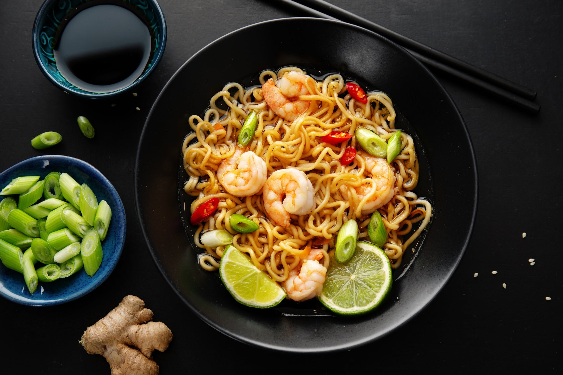 Chilli Lime Prawns & Noodles Recipe